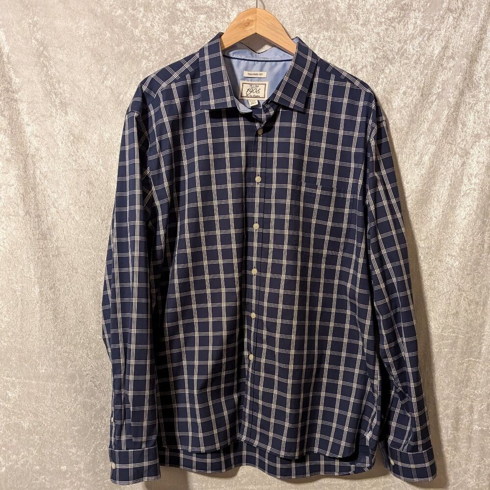 JoS. A. Bank Men's Tailored Fit Long Sleeved Sport Shirt